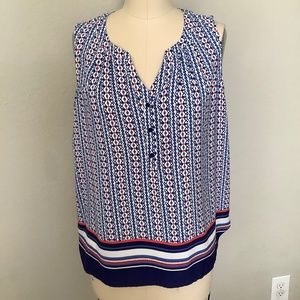 XL red white blue NWT